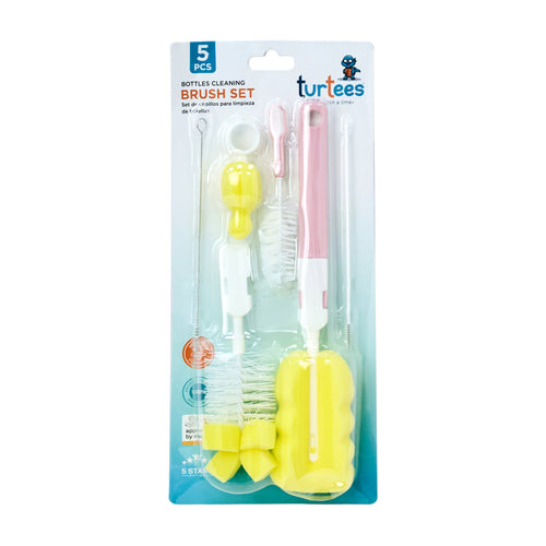 5 PC Bottle Cleaner Brush Set with Nipple Brush