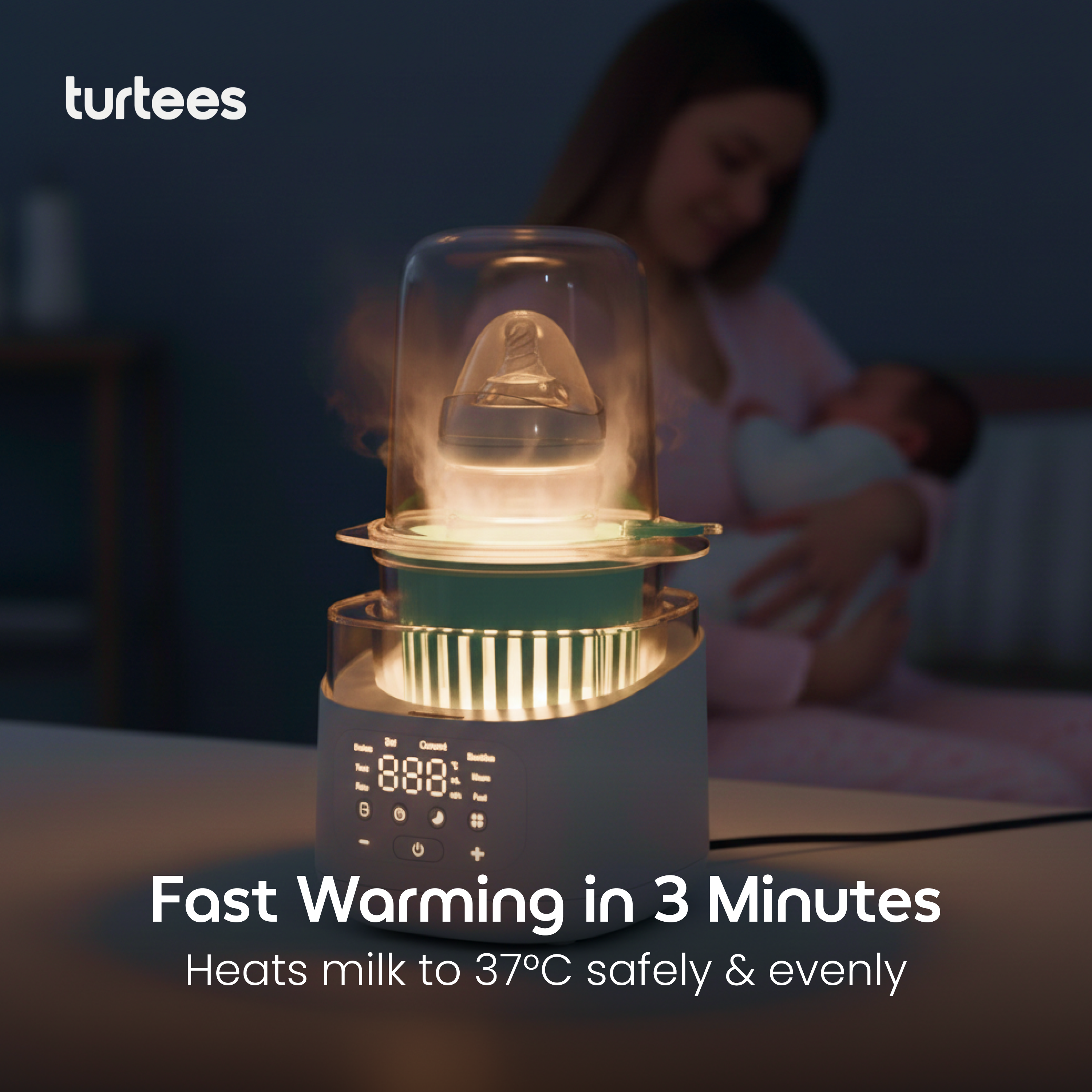 Turtees Quick-Warm Bottle Warmer