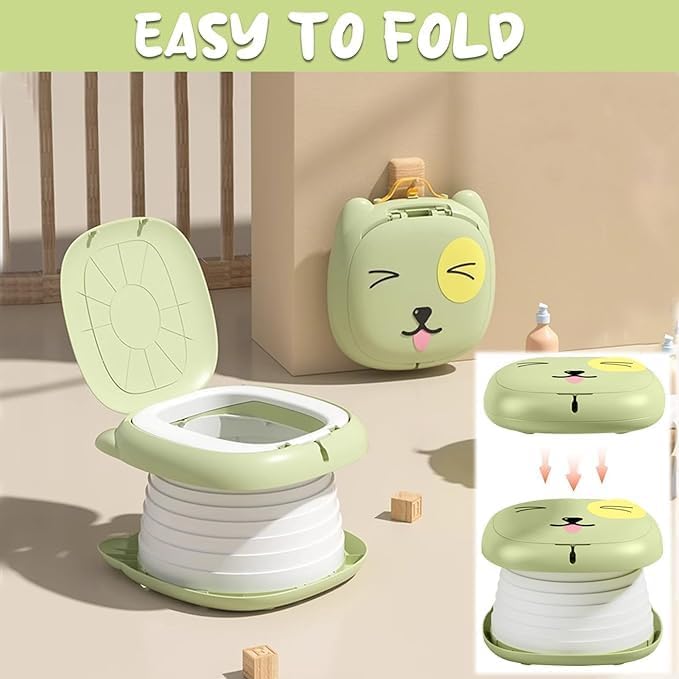 Green 3-in-1 Portable Travel Potty