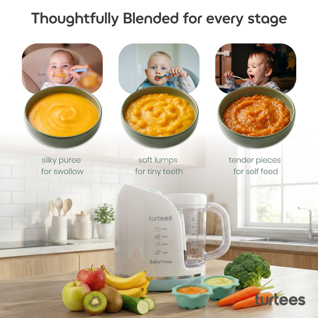 Turtees 4-in-1 Baby Food Maker