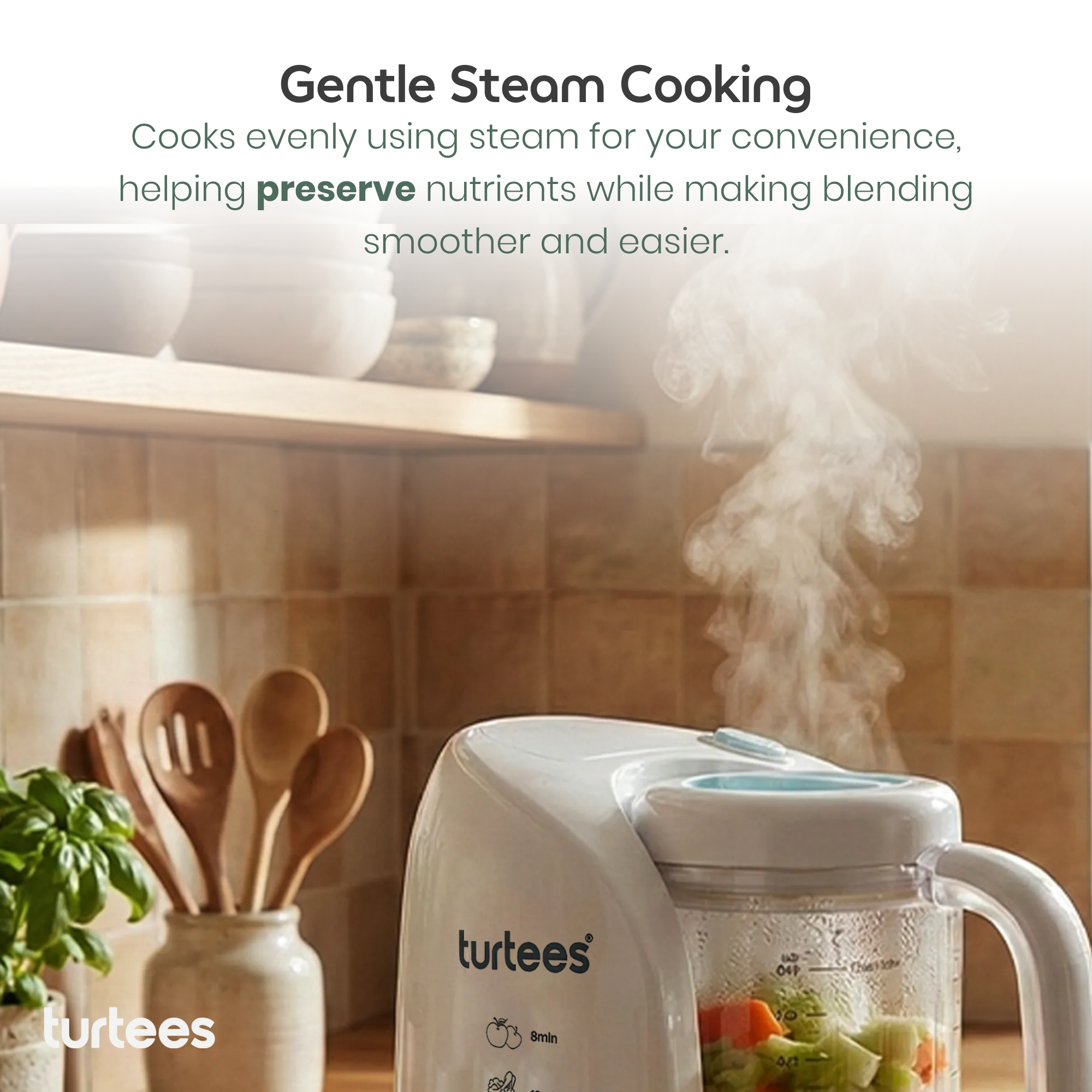Turtees 4-in-1 Baby Food Maker