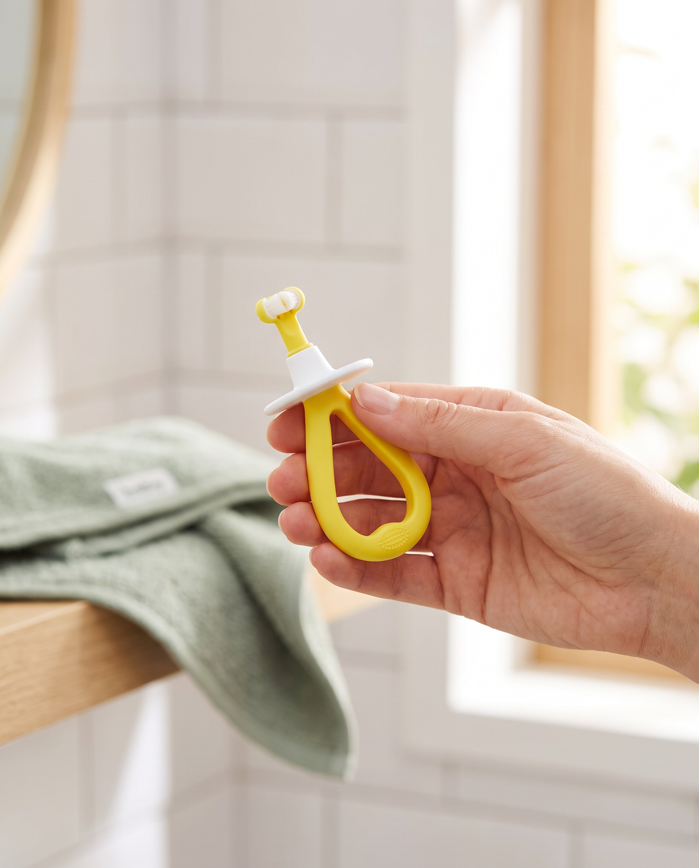 turtees 3-sided baby toothbrush